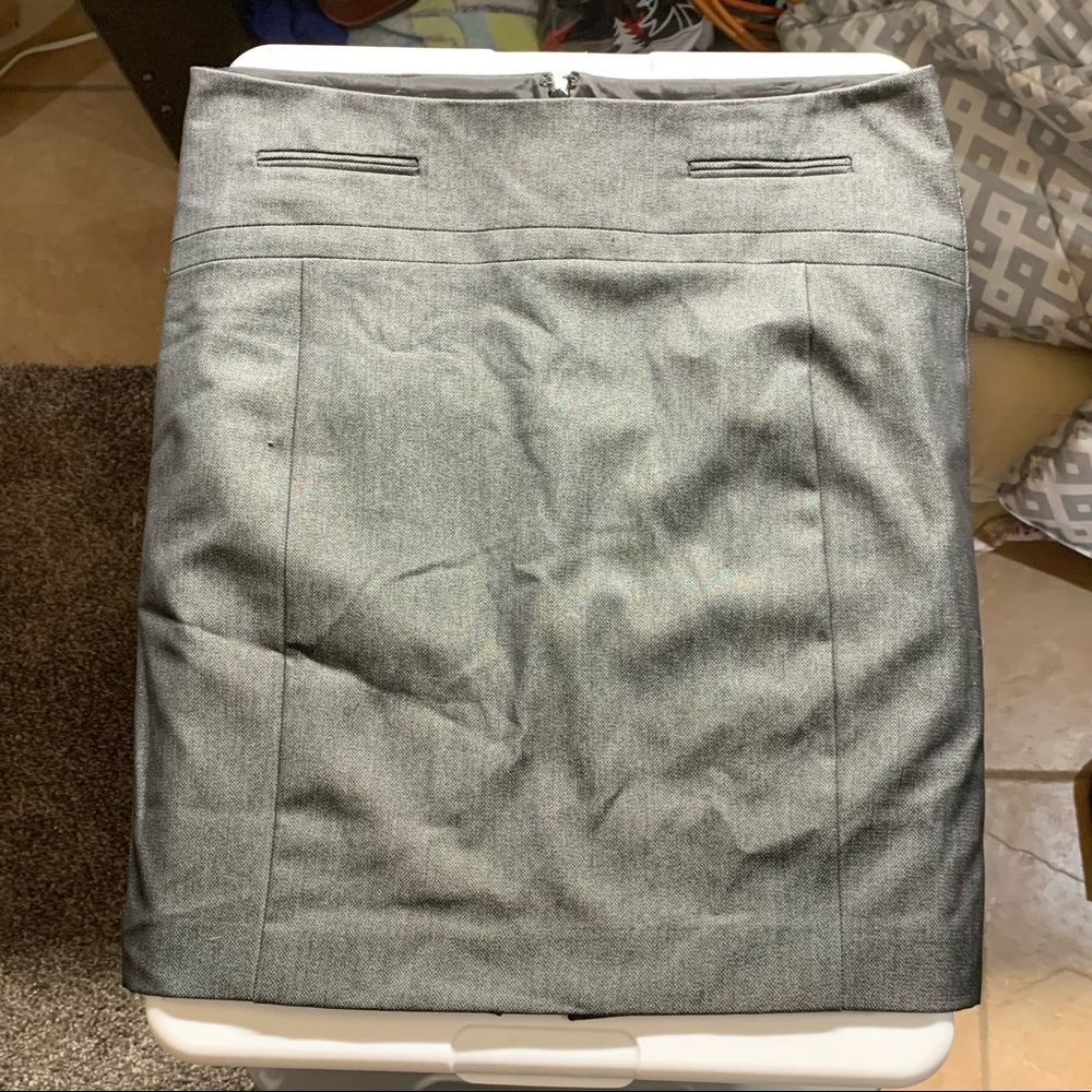 Express Grey Tweed Pencil Skirt